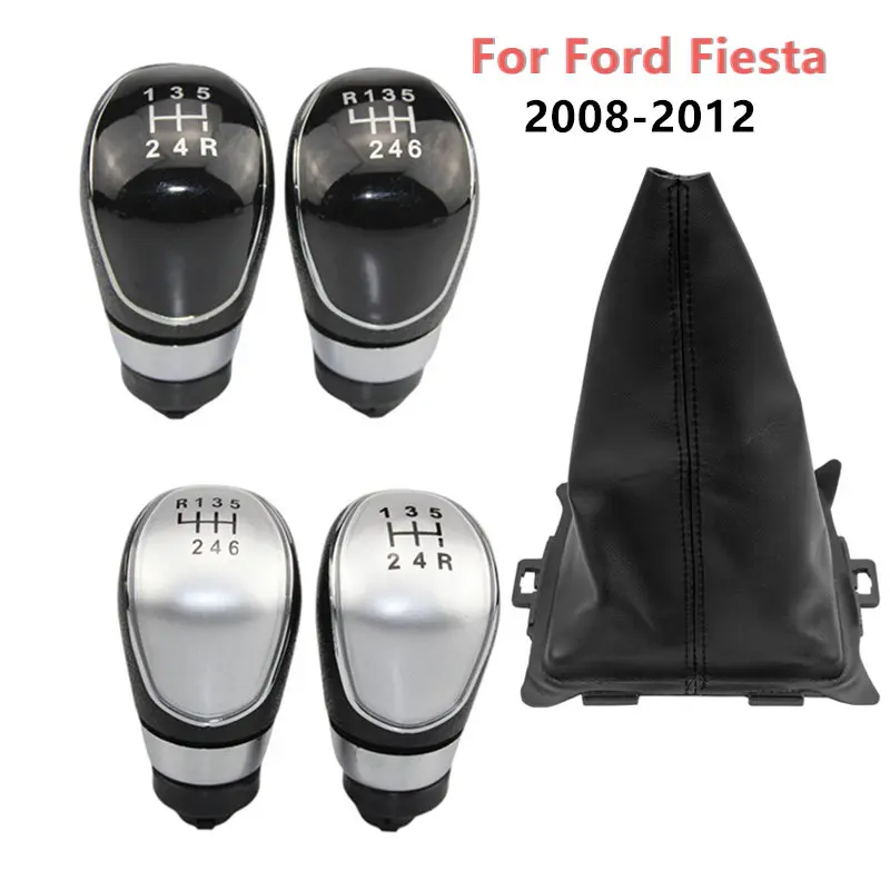 

For Ford Fiesta 2008 2009 2010 2011 2012 Car 5/6 Speed Manual Gear Shift Knob Gaiter Boot Cover Case Collar Styling Accessories