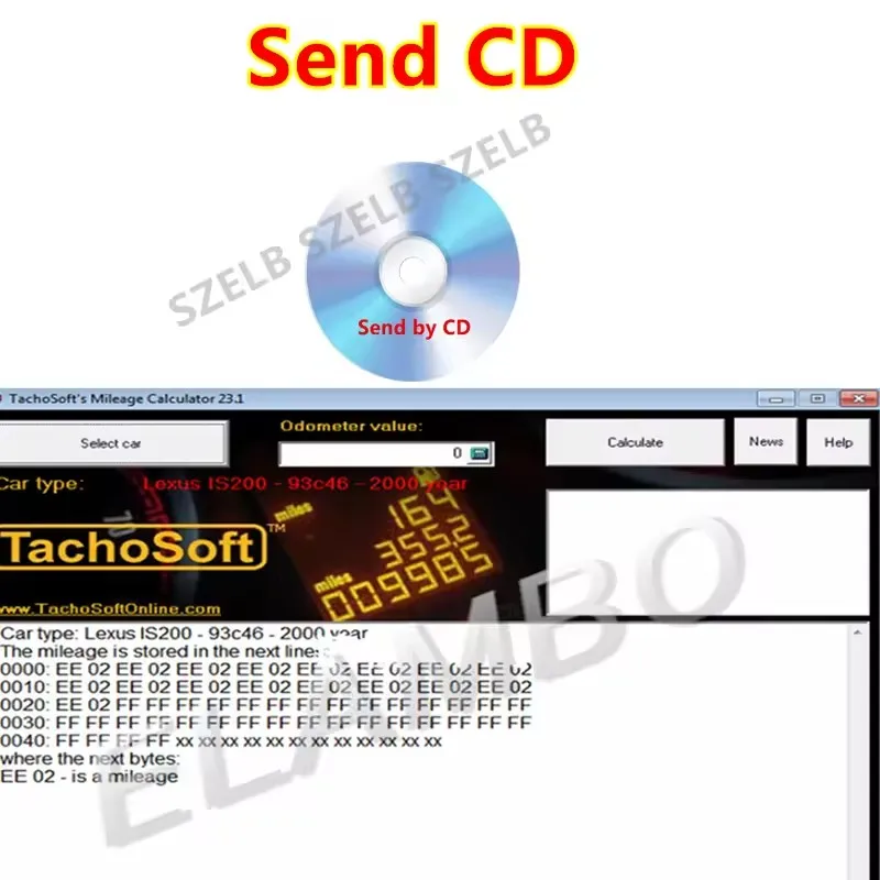 

La más nueva calculadora de kilometraje TachoSoft 23,1 con licencia Calculadoras digitales con odómetro Software TachoSoft 23,1
