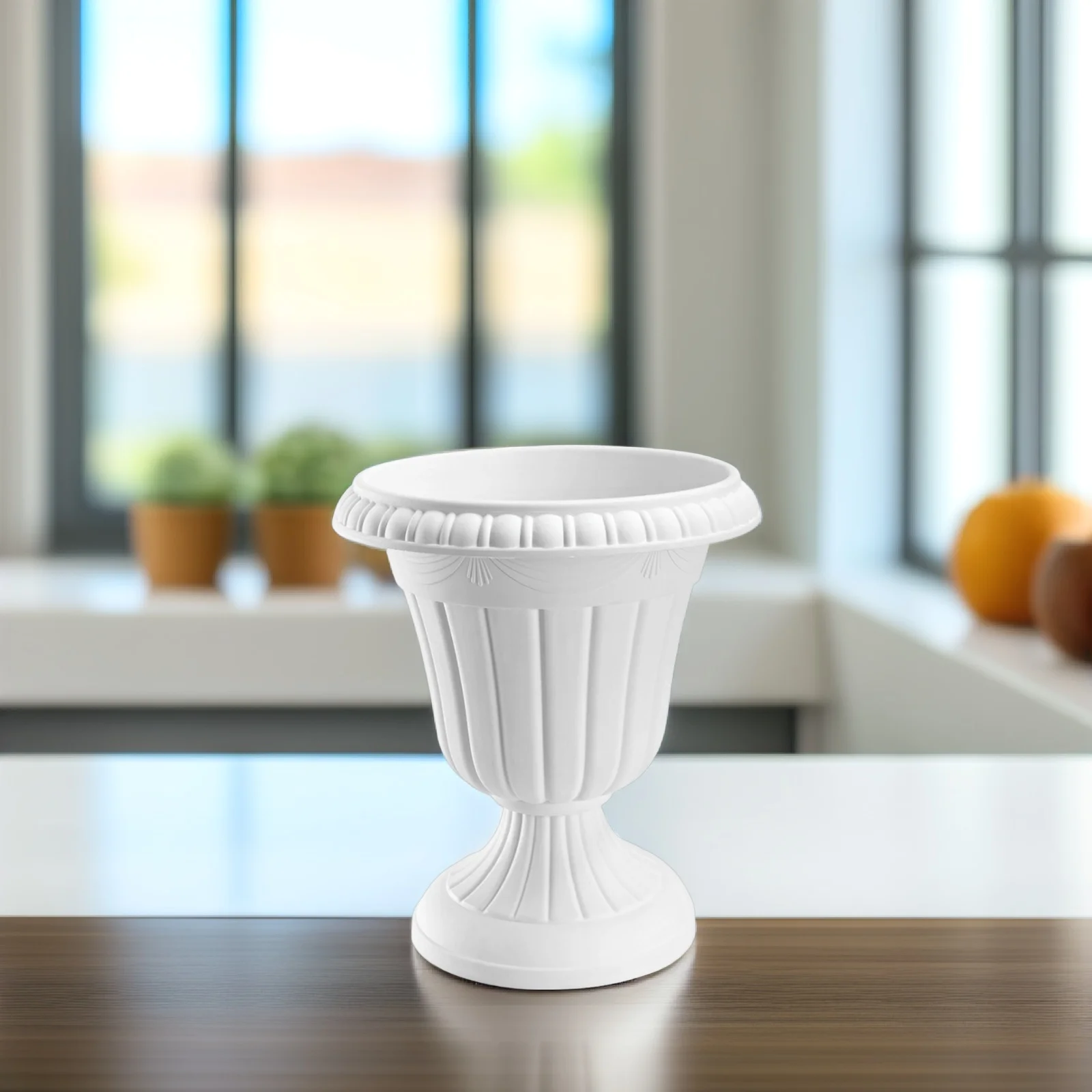 

Large Pot Roman Column Flower Pedestal Urn Planter European Style Plastic Planters