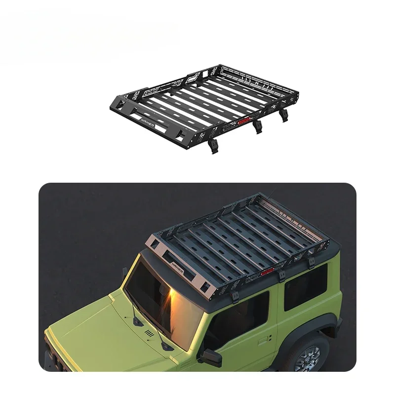 

Hot Sale Accessories Offroad Roof Platform Rack Steel Basket Carrier Box Roof Luggage Rack for Suzuki Jimny 2011-2015