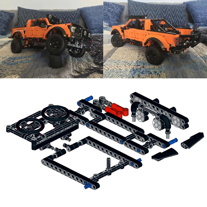 NUEVO Paquete de Mejora para Desert Snake Raptor Prerunner F-150 Raptor, Bloques de Construcción DIY 42126, Ladrillos de Ensamblaje Modificados, Juguete de Regalo para Niños