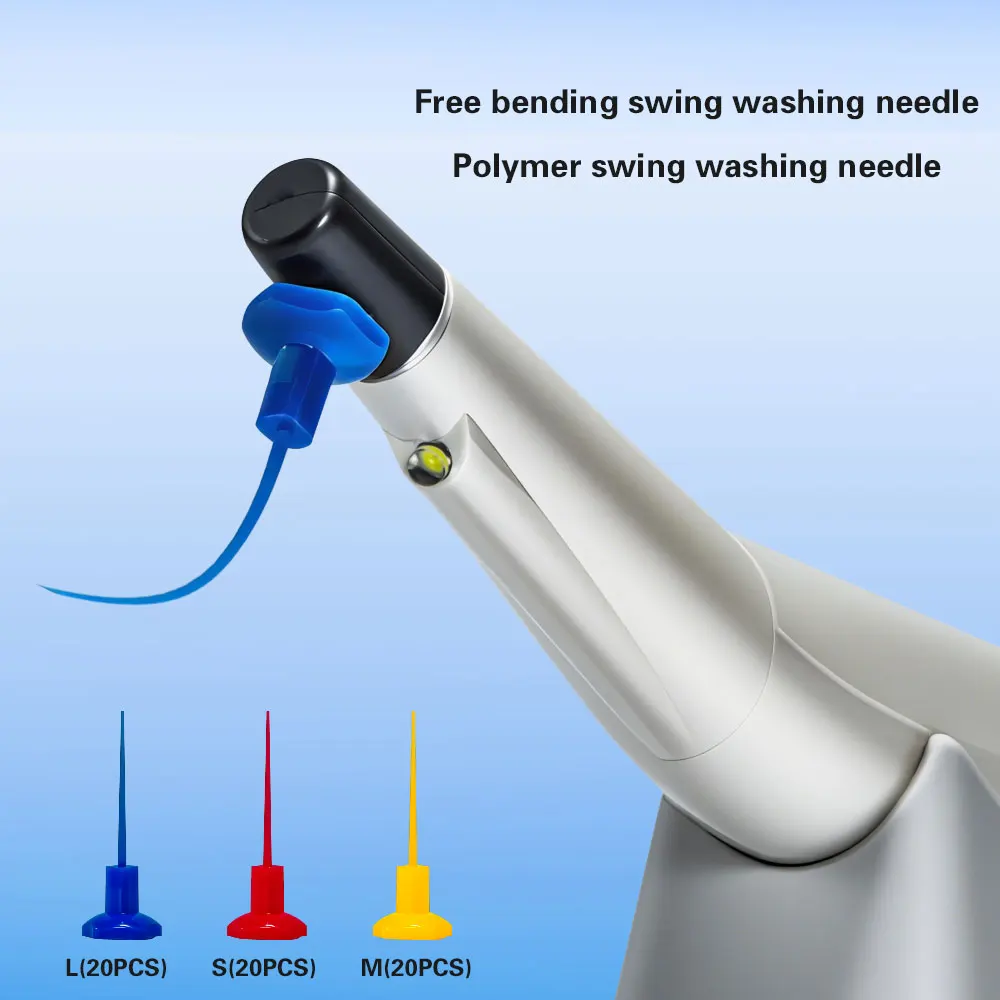 Xnd ativador endodôntico dental com luz led odontologia raiz canal sonic irrigador com 60 peças dicas endo ativador