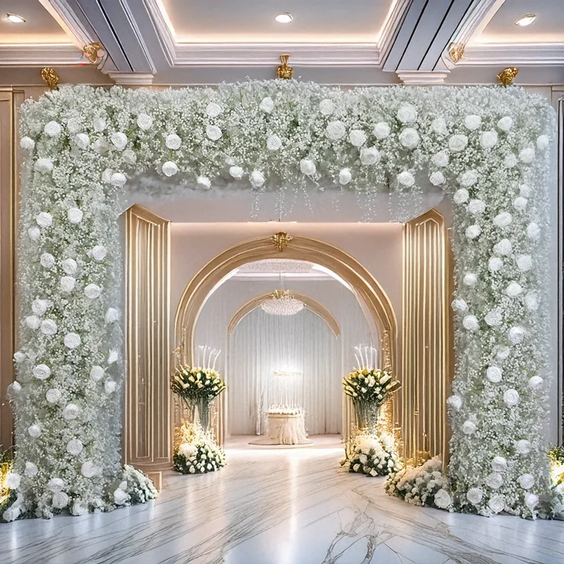 

240 см мягкий резиновый детский дыхание цветочный ряд круглый квадратный арка свадебный фон торговый центр окно выставка корпоративный реквизит для мероприятий