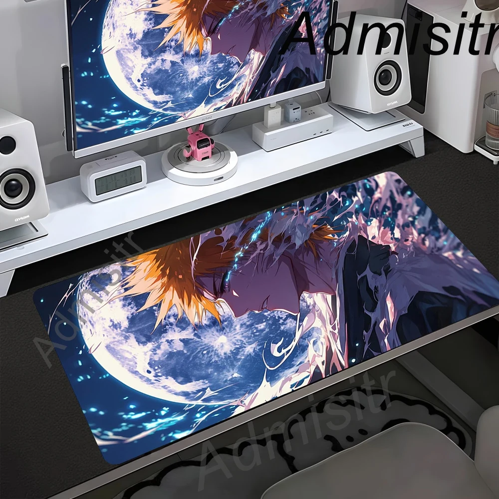 Anime BLEACH Mouse Pad Desk Mat Large Non-slip Anti-fray Keyboard Ergonomic Office Rubber PC Home Custom Mousepad With Lockedge