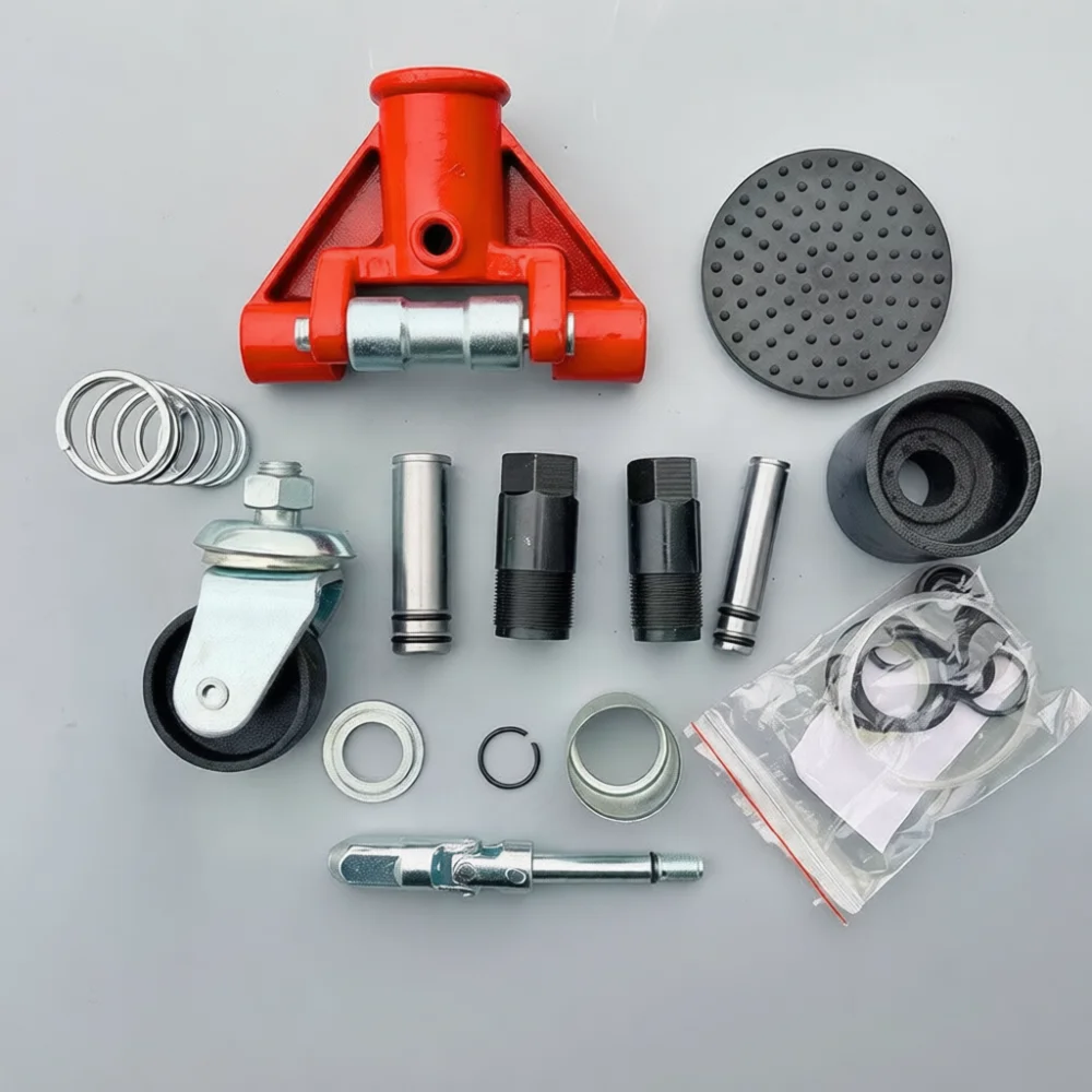 Hydraulic Floor Jack Parts Kit Double Pump Core Seal Universal Caster Wheel Tray Handle Joint Maintenance Repair Tool System
