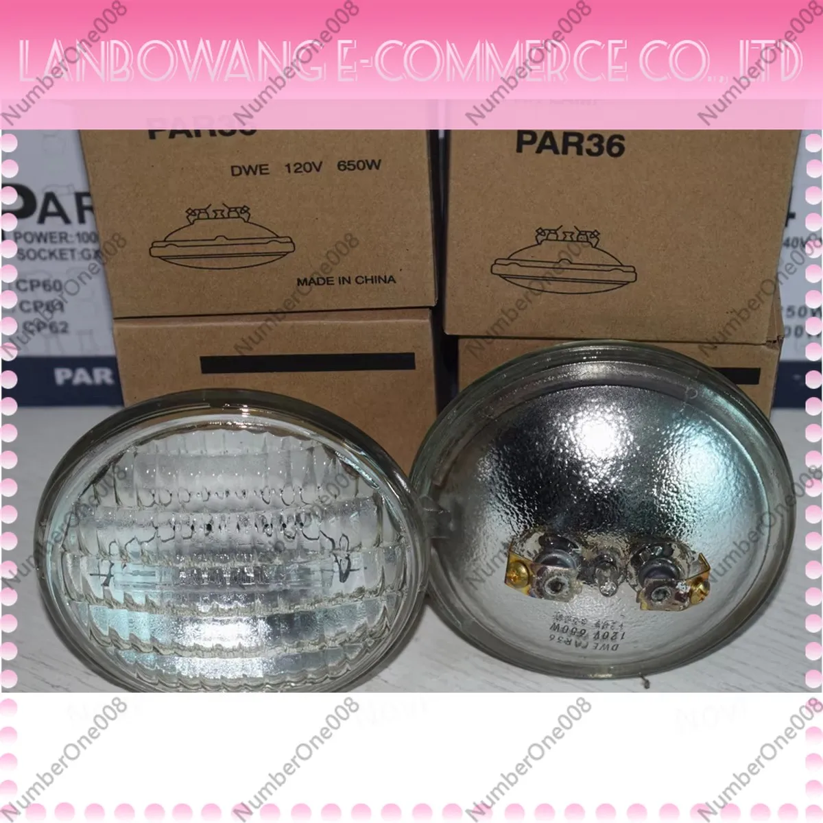 2pcs 4pcs DWE Par36 120V 650W Halogen bulb Blinder Track Guide Spotlight Studio Stage Show Audience Light Screw Terminal Bulb 6
