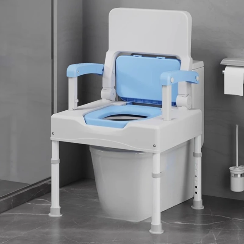 

Multi Functional Toilet Booster Shower Seat Bedside Commode Chair Height Adjustable Toilet Chair for Adult Seniors Squatty Potty