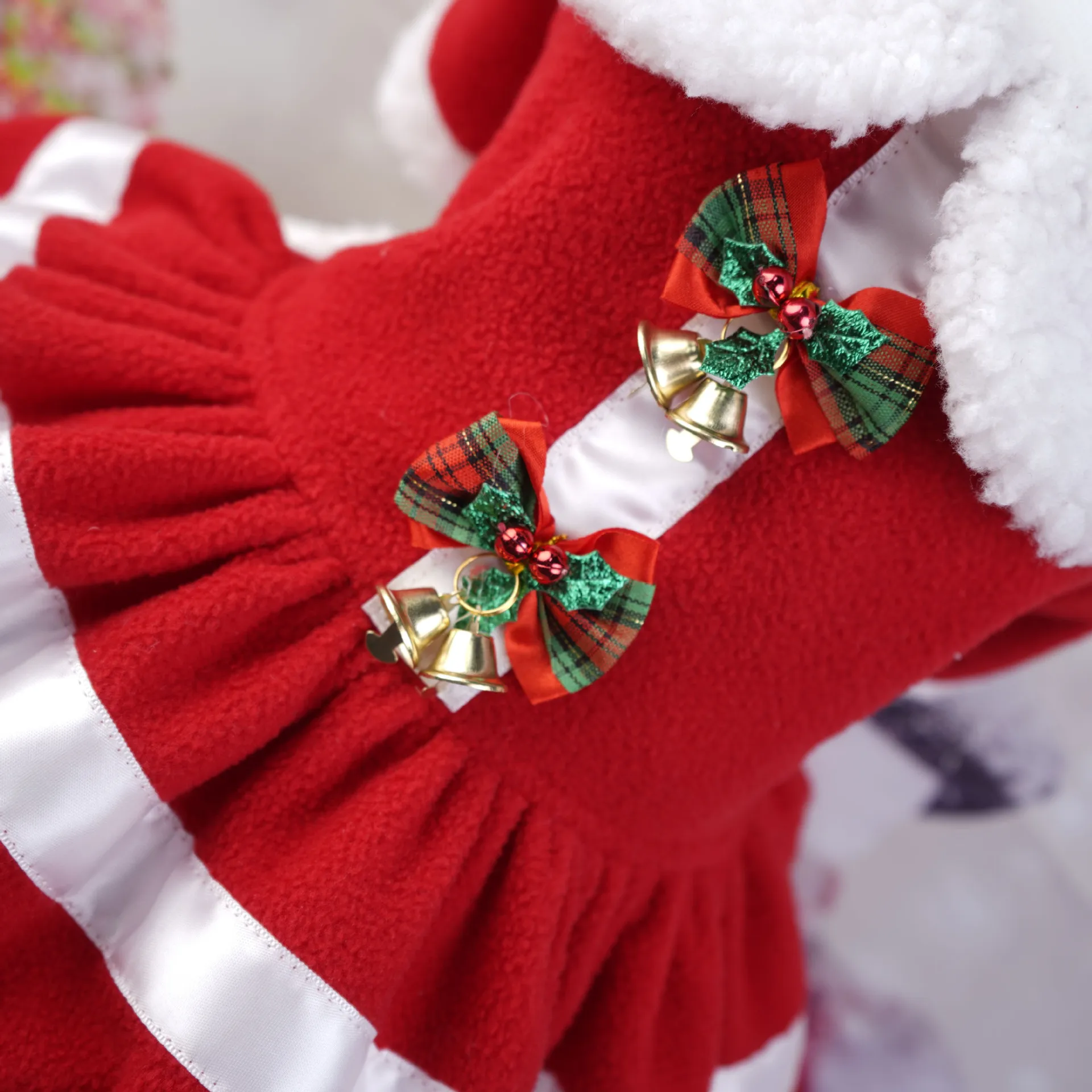 Nuevo vestido navideño para mascotas, ropa de invierno para perros, gato, chaqueta cálida para perros, abrigo, vestido de fiesta de Navidad, disfraz para perros, ropa para cachorros de Año Nuevo