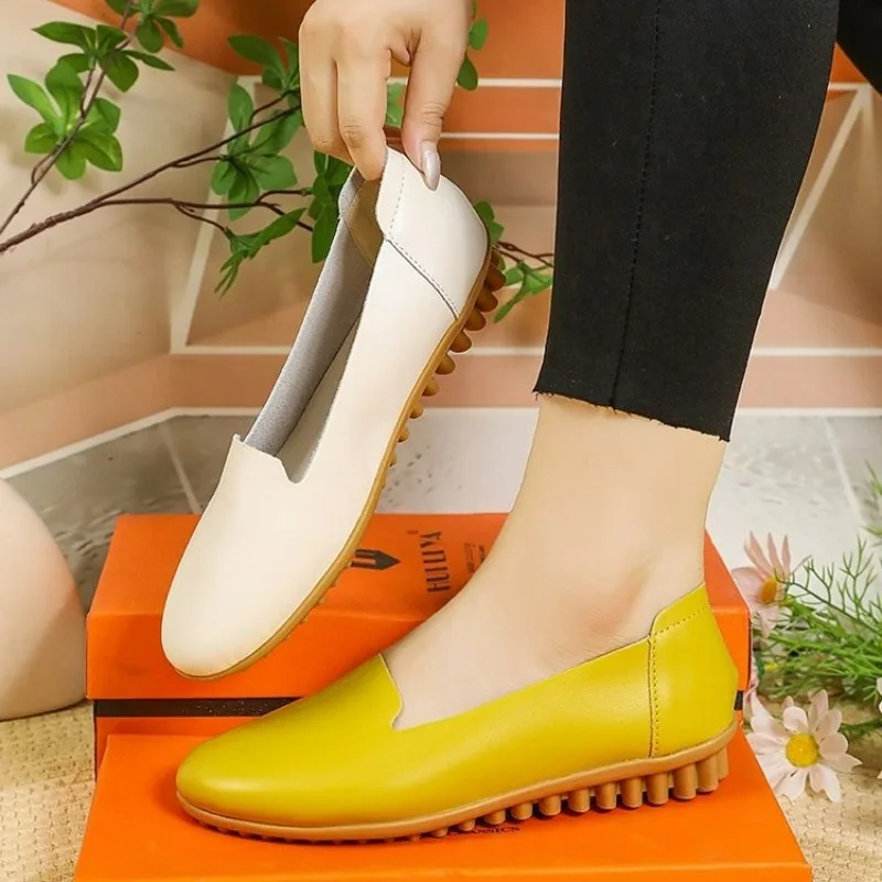 

Spring Summer Women Flat Shoes Woman Ballet Flats Candy Color Ladies Shoes Large Size Autumn Casual Shoes Women Loafers