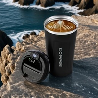 Thermos Coffee Mug 380/510ml 304 Stainless Steel Cup Temperature Display Screen Water Cup Leisure Business Office Coffee Cup