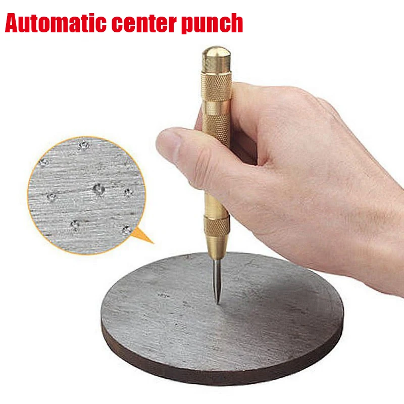 

1pcs/Automatic center punch spring type locator, high hardness punch marking, dot marking, starting hole positioning marker