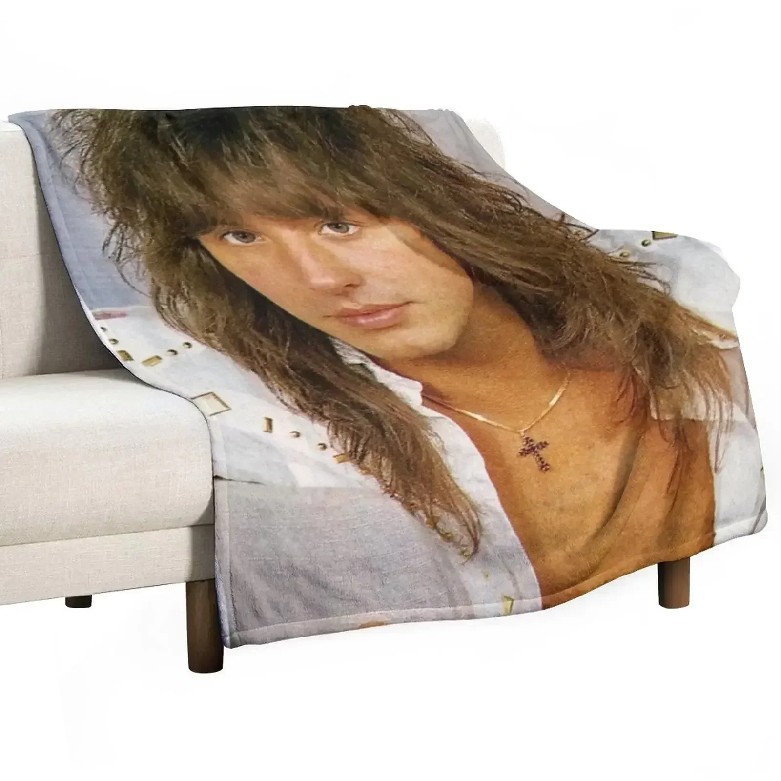 

Richie Sambora Throw Blanket funny gift Single Hairy Soft Plaid Blankets