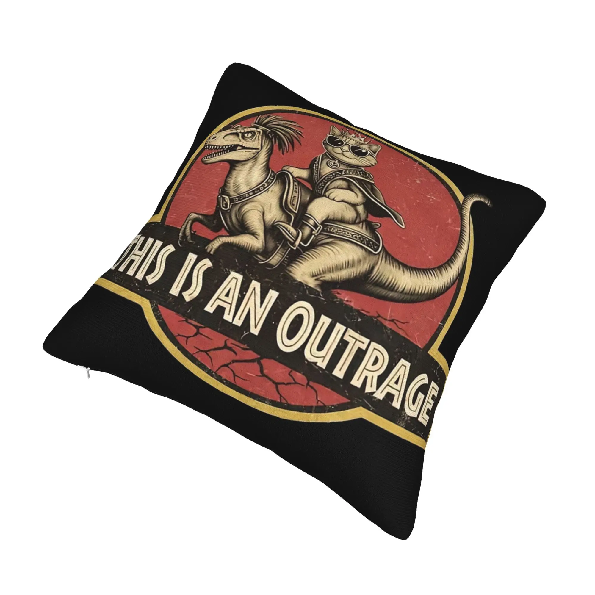 This Is An Outrage Princess Donut Cat  Pillowcases Merch Printed Cushion Cover Decor  Pillow Case Cover Sofa Multi Size
