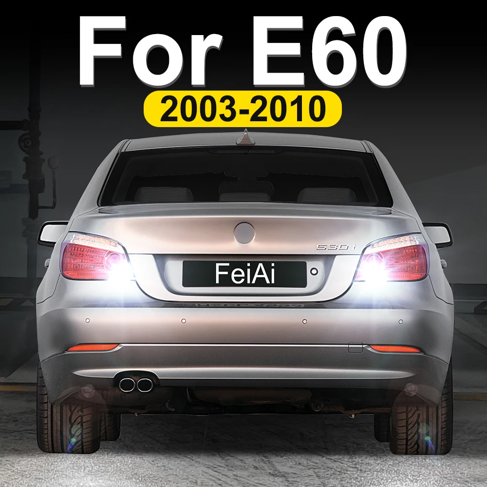 For BMW E60 2003-2010 LED Backup Reverse Lights Car Reversing Back Up Lamp 545i 530i 525i 520i 530d 2004 2005 2006 2007 2008