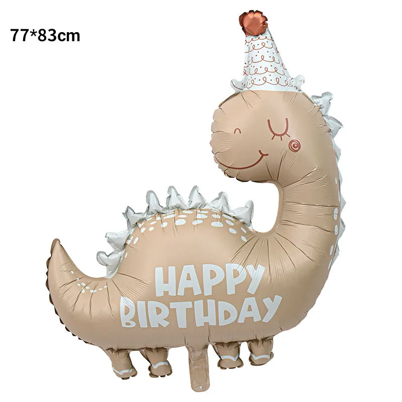 1/5/10 Stück Niedliche Cartoon-Dinosaurier-Folienballons für Kindergeburtstage, Babypartys, Dino-Themenpartys und Fotohintergründe – Detail 2
