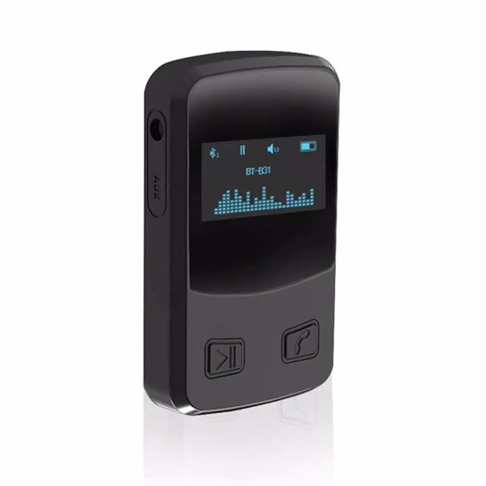 OLED Display Music Streaming Adapter Bluetooth 5.0 Audio Wireless Adapter OLED Bluetooth Receiver Dongle Adapter Audio Receiver