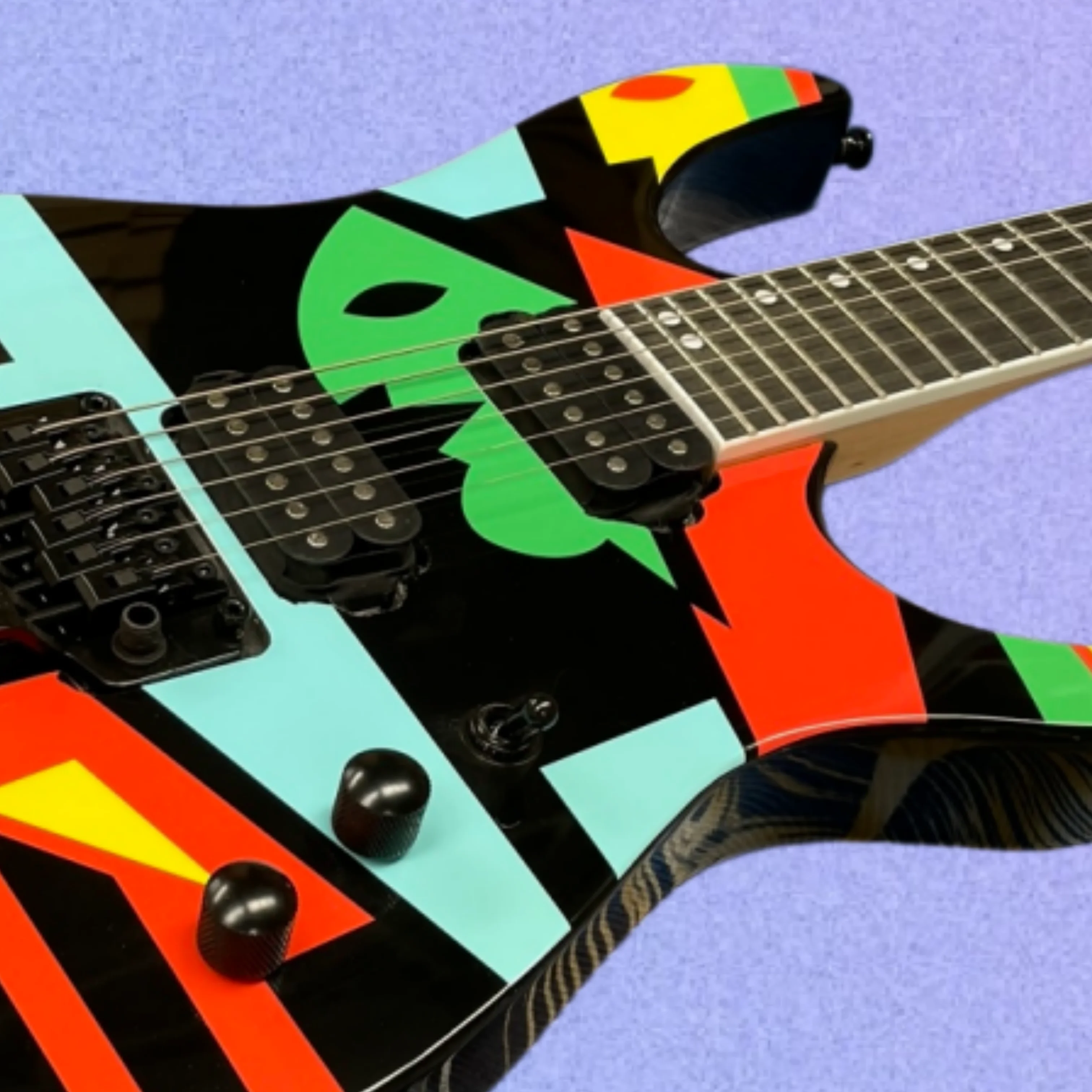 Personality Colored Painted Electric Guitar With HH Pickups, Dual Volume Knobs, And Tremolo Bridge Guitars Guitarra