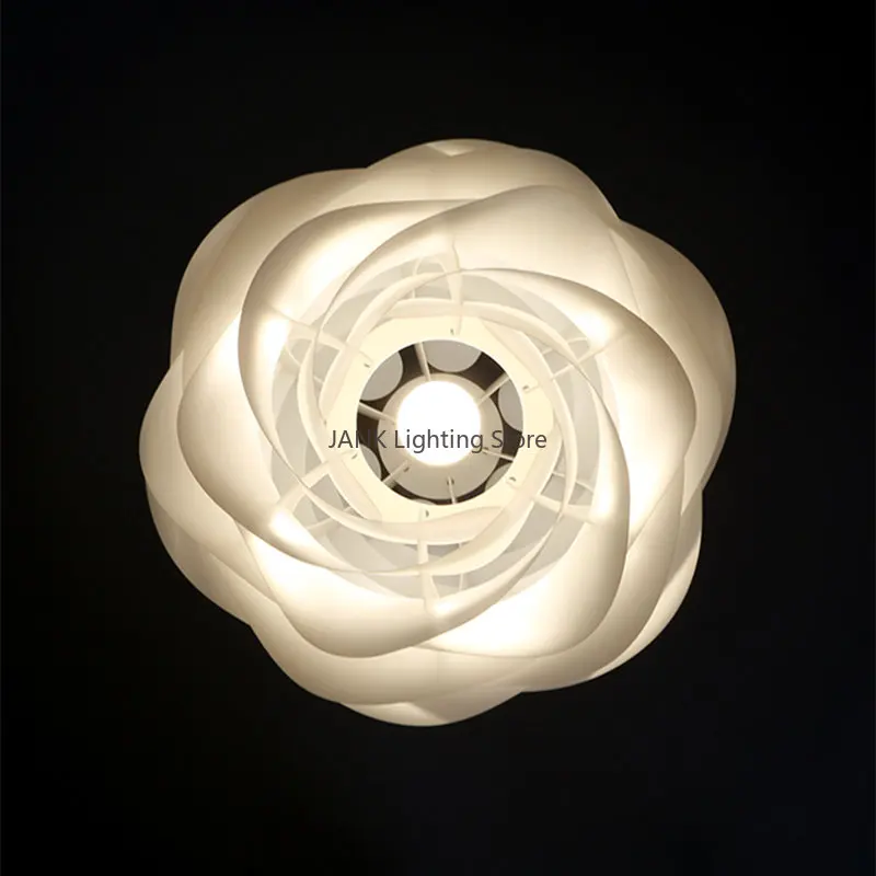 Danish designer White Rose pendant lamp for Kitchen Island bedroom romantic restaurant acrylic Petal chandelier Decor lighting