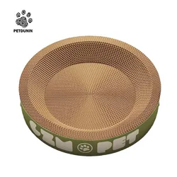 PETDUNIN Cat scratching board cat bed wear-resistant scratch-proof round corrugated paper vertical tray cat toy