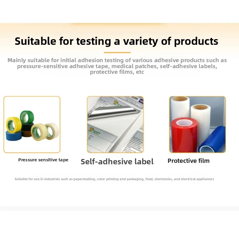 Initial Tack Tester for Pressure Sensitive Adhesive Tape, Initial Adhesion Testing Machine for Tape Performance Test