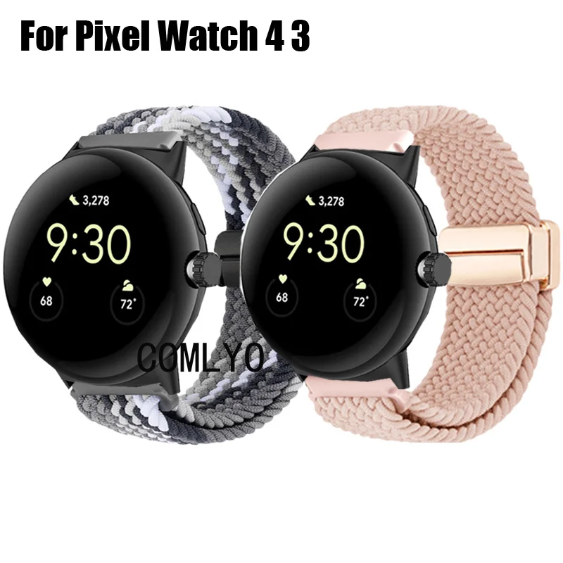 

For Pixel Watch 4 3 45mm 41mm Smart Watch Strap Nylon Magnetic buckle Soft Sports Women Men Band 22mm