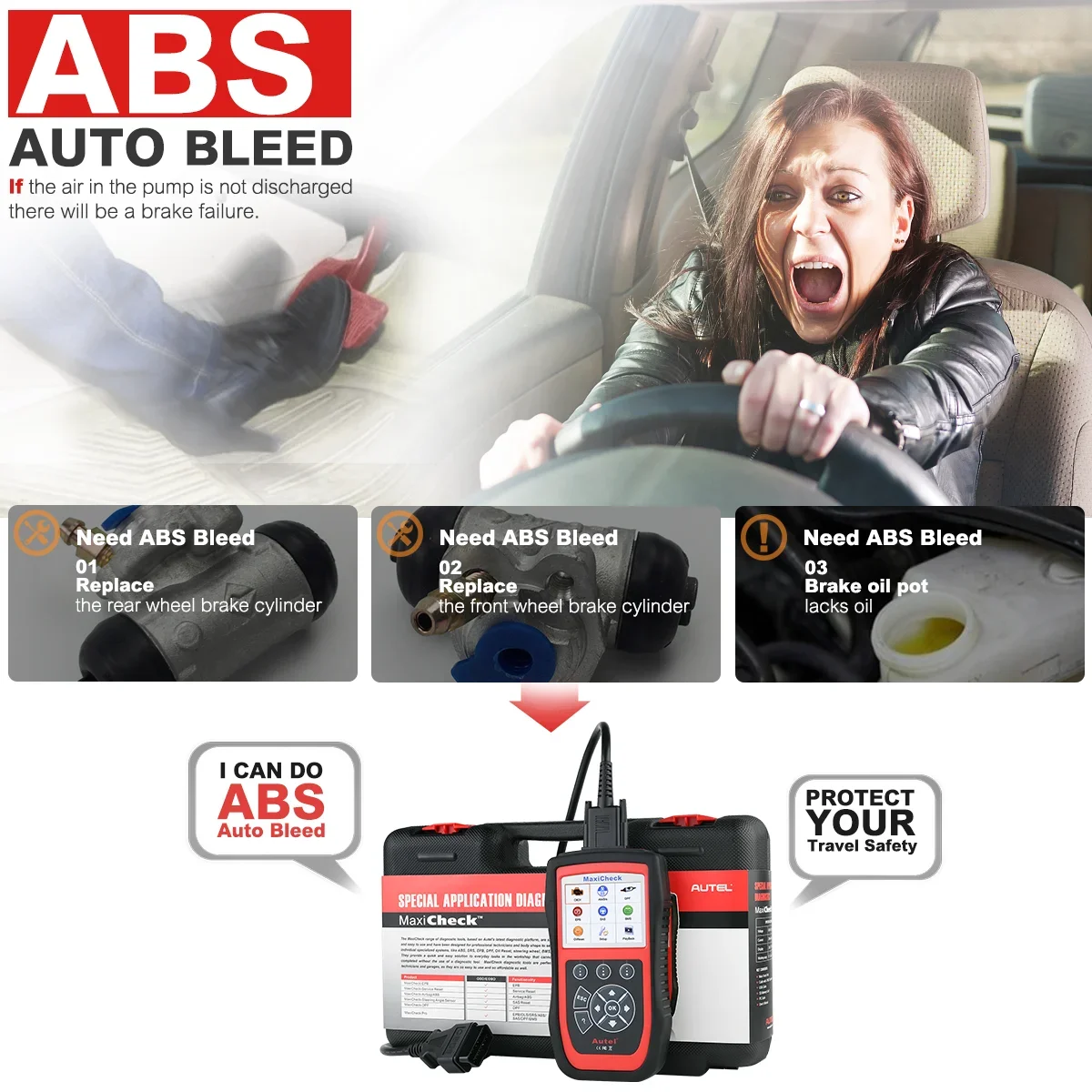 Autel MaxiCheck Pro OBD2 Auto Diagnostic Device Tool Scanner ABS Airbag EPB DPF Oil Reset Car Escaner Automotriz Code Reader