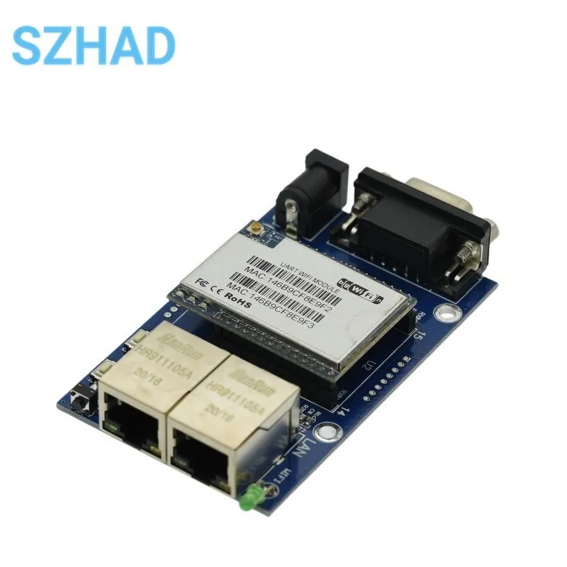 HLK-RM04 RM04 Uart Serial Port to Ethernet WiFi Wireless Module with Adapter Board Development Kit Industrial Kit