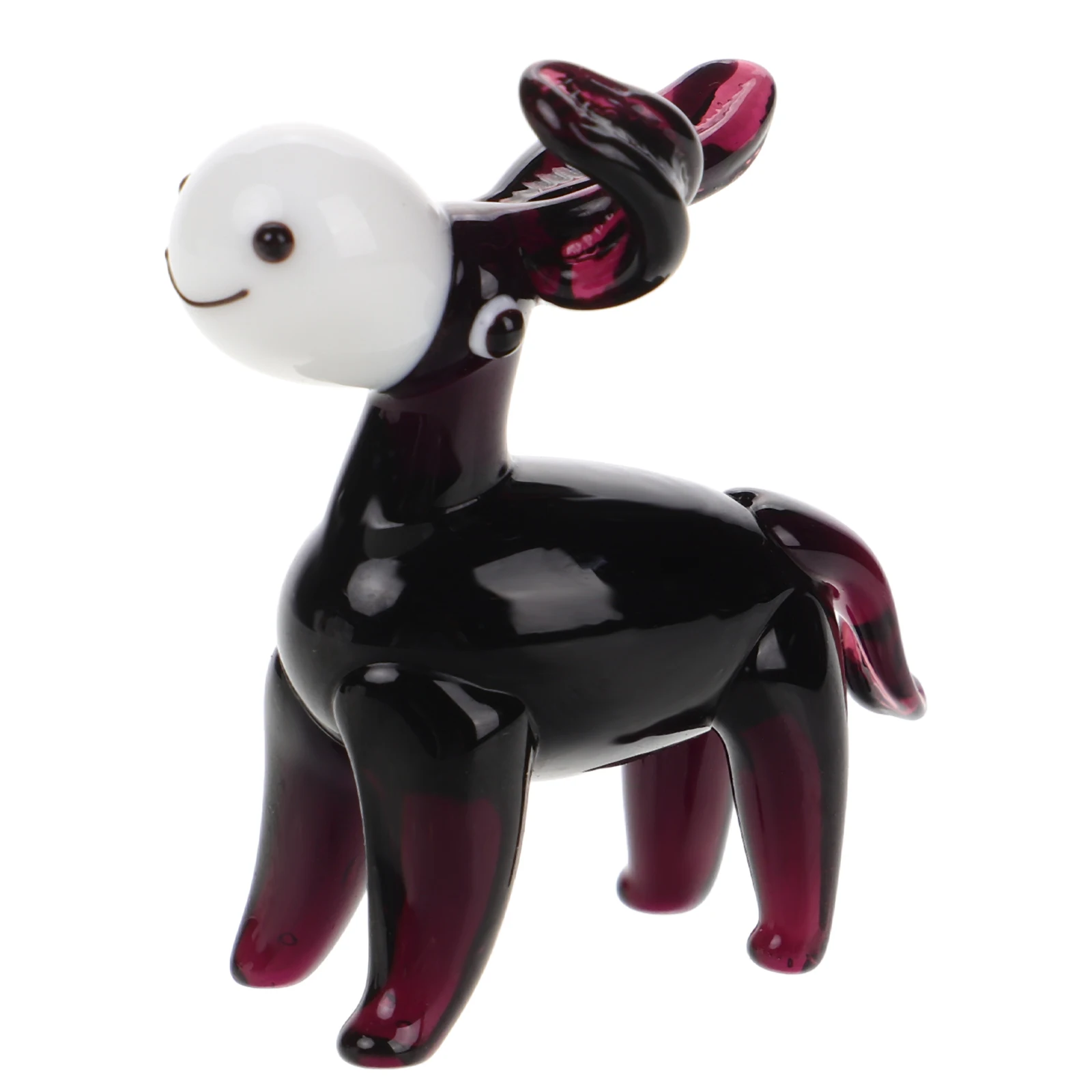 

Little Donkey Ornaments Decoration Sculpture Animal s Desktop Black Statue