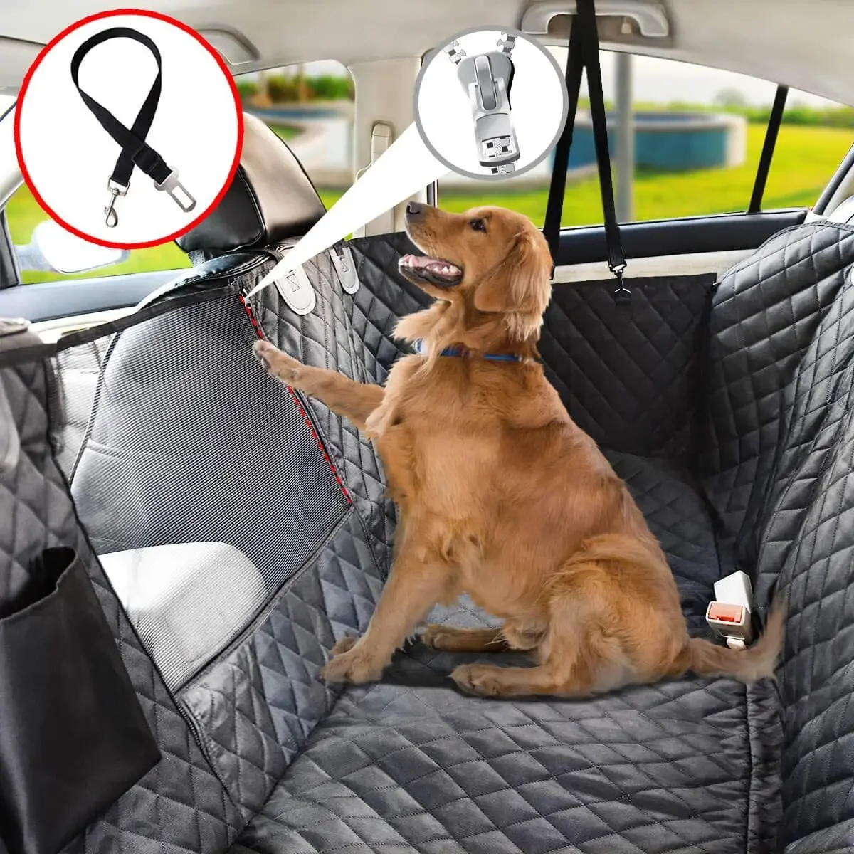 

Dog Car Seat Cover Mattresses Waterproof Pet Transport Puppy Carrier Car Backseat Protector Mat Car Hammock For Small Large Dogs