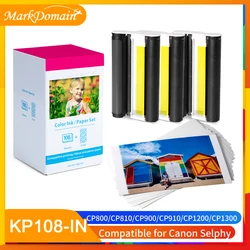 1 Pack Compatible for Canon KP-108IN KP108 3 Color Ink Cartridge and 108 Sheets Paper Set 4