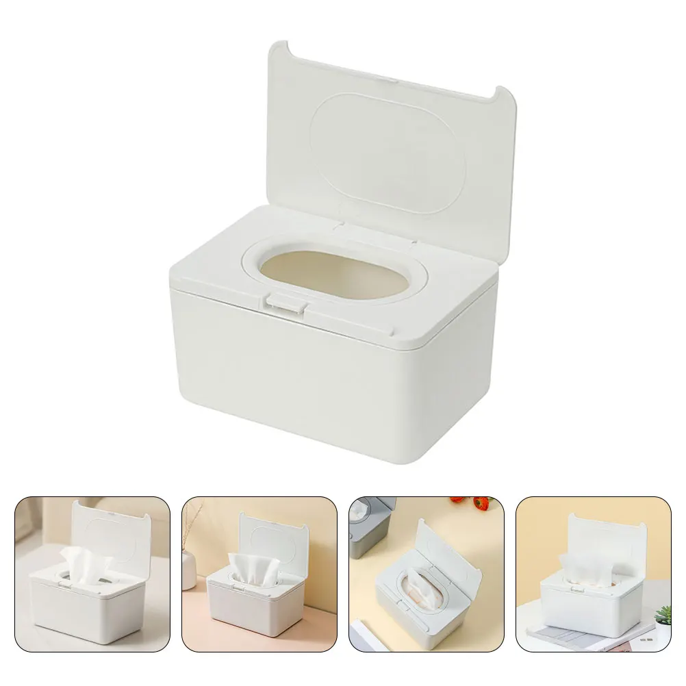 

2 Pcs Wet Tissue Box Wipes Travel Bathroom Dispenser Reusable Holder Container Filling