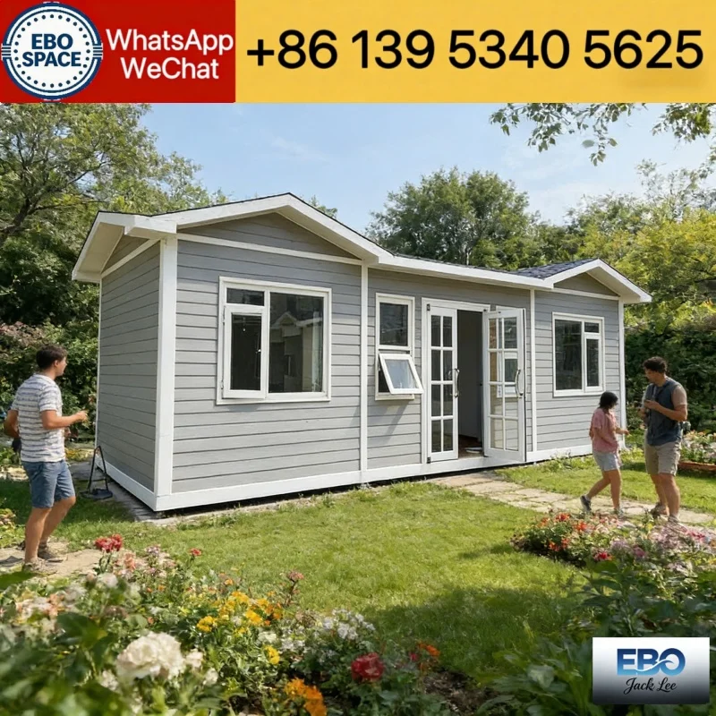 Advanced living 40ft modular foldable prefab container house outdoor villa cabin waterproof expandable layout includes kitchen