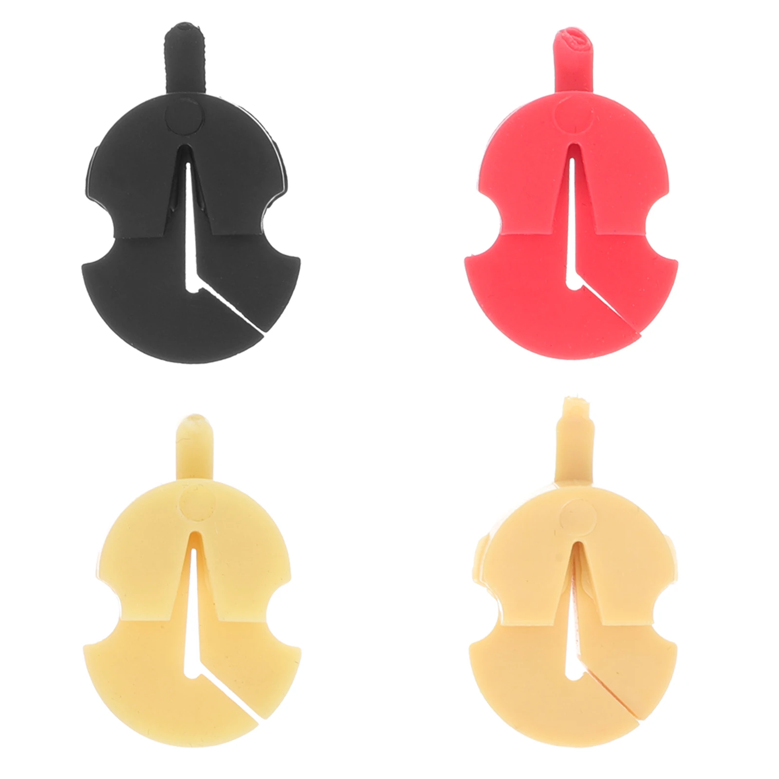 

4 Pcs Violin Mute Volume Control Fiddles Rubber Silencers Mutes for Tuner Practice