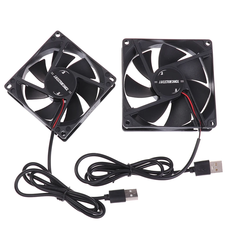 5V Brushless Cooling Fan USB Router Fan Computer Case TV Box Cooling Case 50/80/90/120mm Desktop Computer Fan DIY Cooler Fan