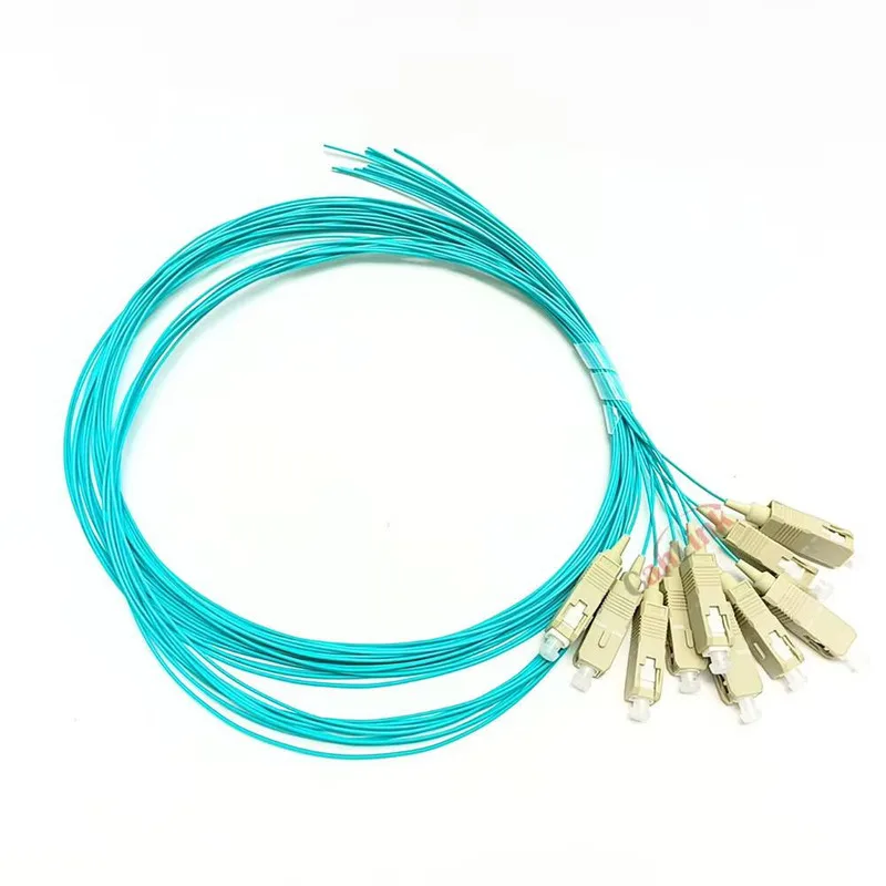 Fiber Optic Pigtail 0,9mm OM3 Multi-mode Simplex LSZH 10 Gigabit Multimode OM3 SC-UPC ftth