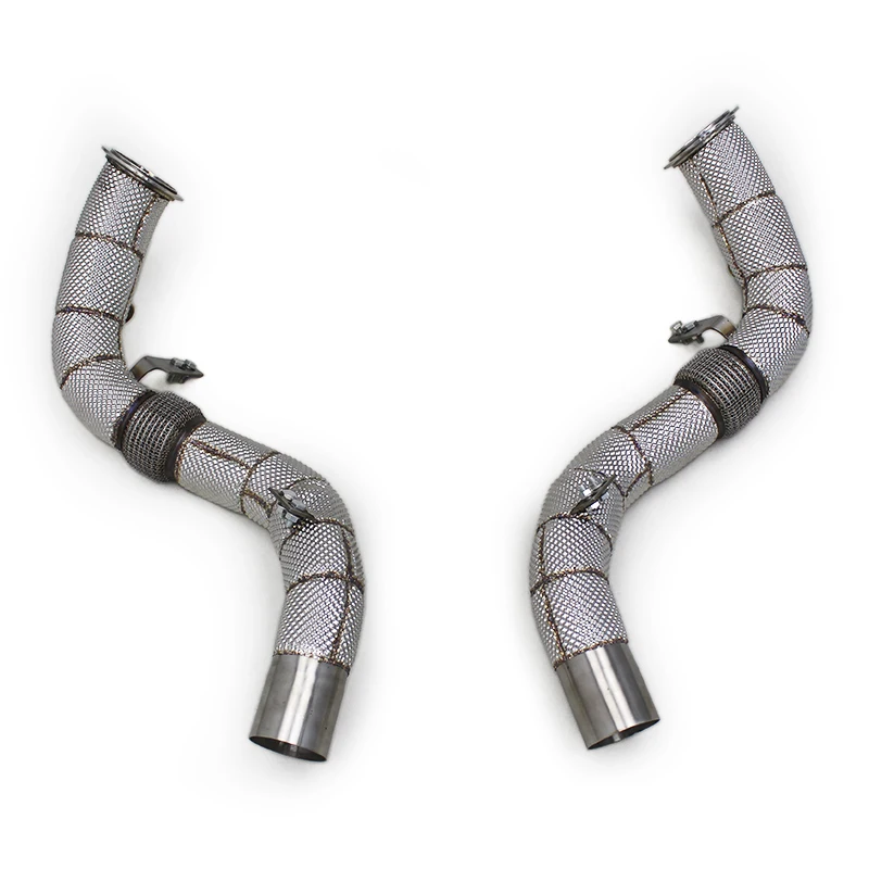 

Auto High Flow Exhaust Downpipe For BMW M850/M850i 4.4TT 2019-2023 Heat Shield Stainless Steel Exhaust DownPipe System