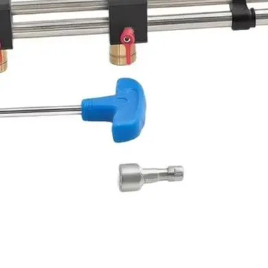 Track Saw Repeat Stop with Aluminum Alloy Fence 0-160mm Adjustable Range and Precision Mechanical Locking Mechanism