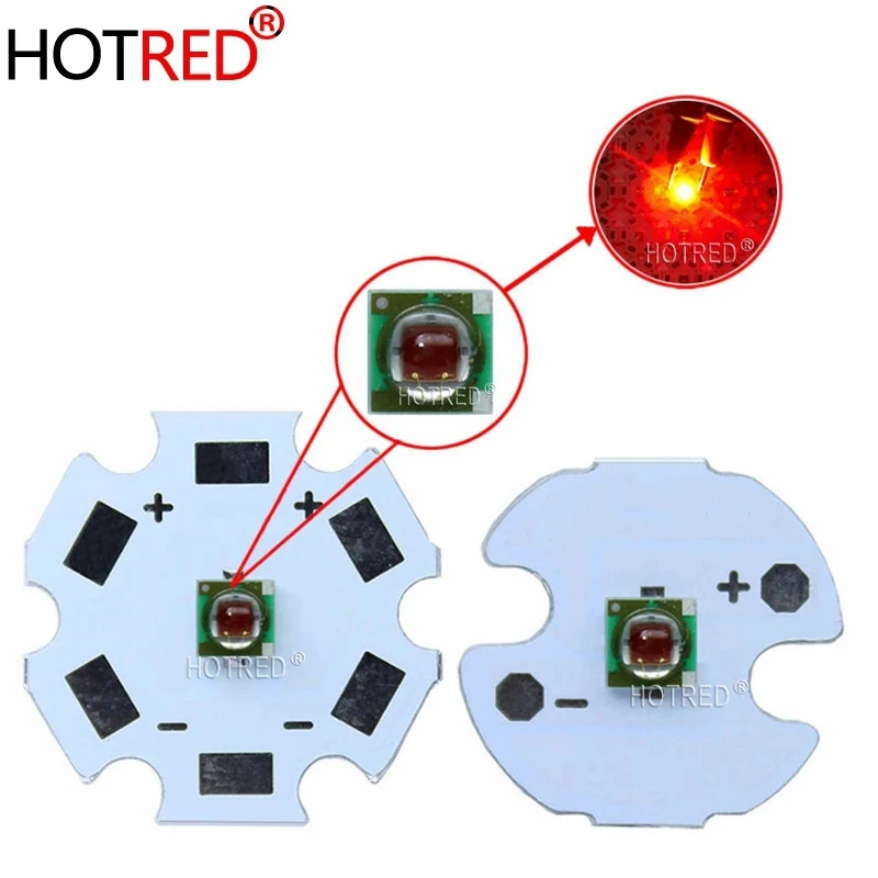 10PCS XPPEE R3 1-3W 3535 red LED Emitter Diode Red 620-625nm LED Plant Grow emitter with 20/16/14/8mm PCB Board