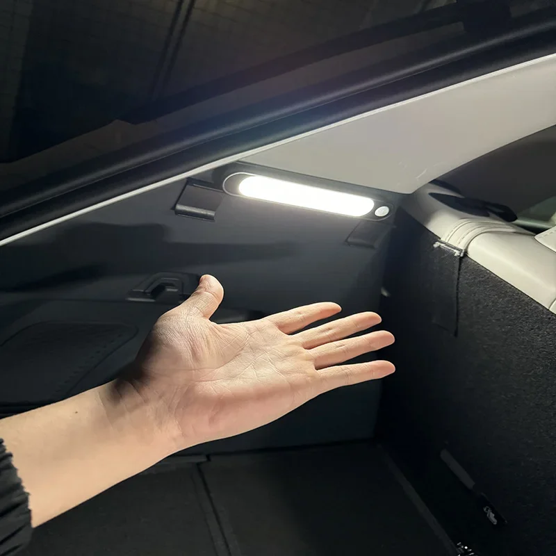 For Benz EQA EQB EQC Trunk Car Sensor Light USB Rechargeable Automatic Induction Light Bar Magnetic Maual Sensing Mode Lamp tool