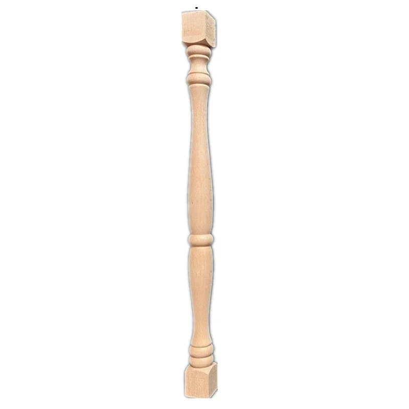 

5PCS 33cm Unpainted Wood Craft Corridor Bridge Column Wood Fence Beads Lathe Small Applique Vintage Home Wedding Decor