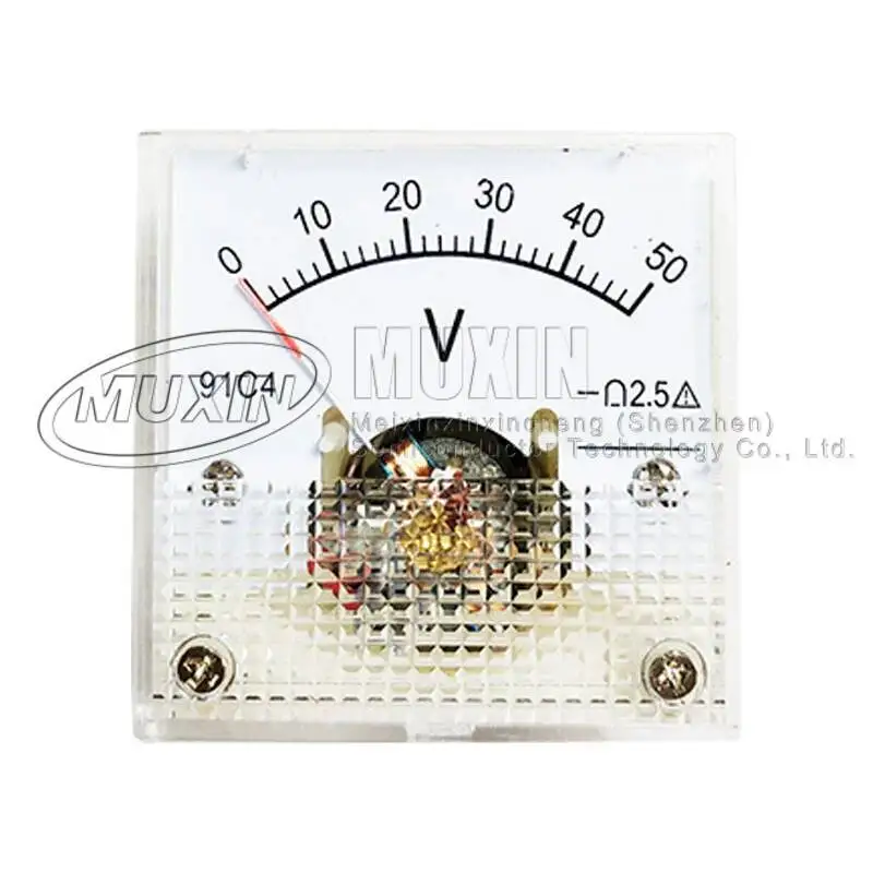 مؤشر تيار مستمر نوع الجهد متر ، التناظرية الميكانيكا لوحة الجدول ، 91C4-V ، 3 5 10 15 20 30 50 100 150 250 450 فولت