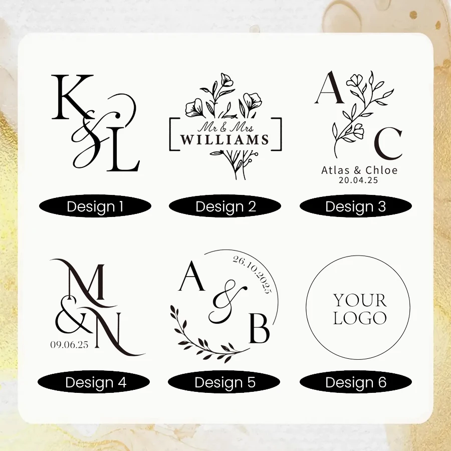 Personalized Wedding Stamp, Custom Embossed Stamp for Paper Napkin Envelope Invitation, Personalized Embossed Book Stamp