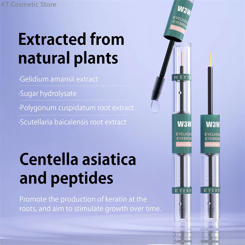 Siero per la crescita rapida delle ciglia Prodotti anti-perdita dei capelli per sopracciglia Prevenire la calvizie Ciglia più spesse più lunghe Sopracciglia Cosmetici coreani
