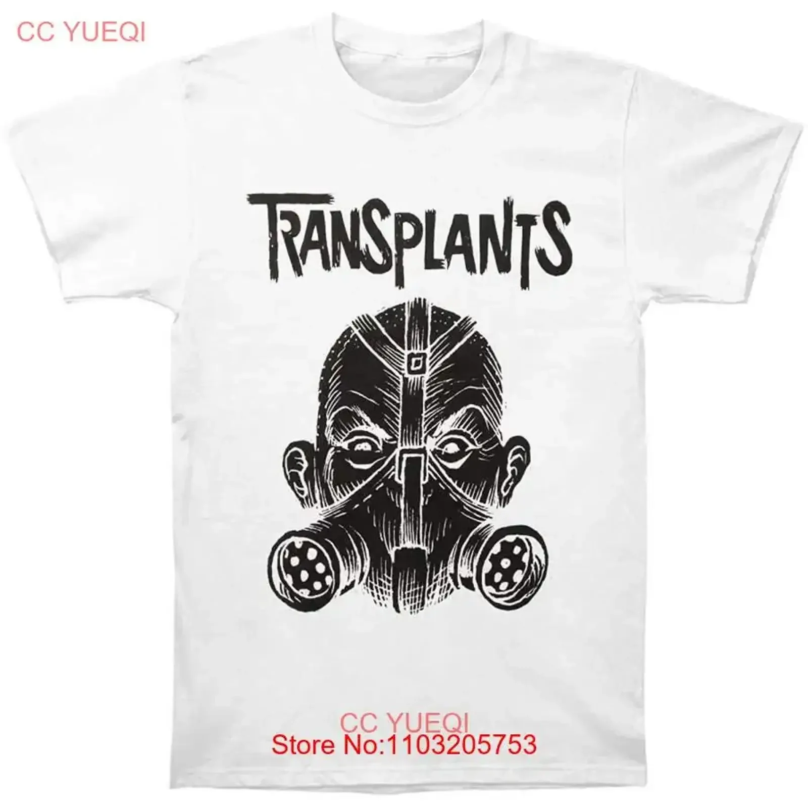 

Мужская белая футболка Transplants с высокими балками, хлопковая забавная футболка 5XL, винтажная, универсальная, слегка стильная, унисекс, США