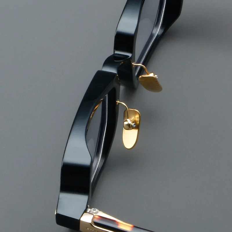 Designer Acetate Fiber Shaped Eyeglasses Fashion Retro Titanium Prescription Anti Blue Light Reading Glasses Frames