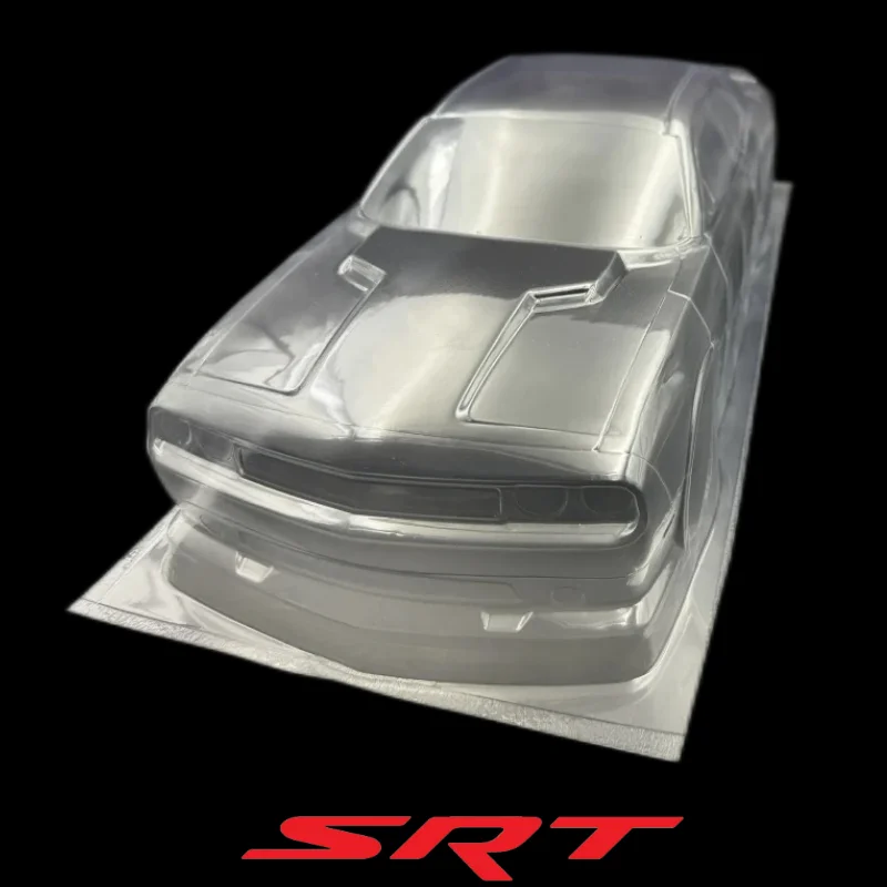 RC 1/10 PVC SRT Challenger Hellcat Body shell 190mm width 260mm wheelbase With Spoiler For 1/10 RC Drift MST HSP REVED YOKOMO