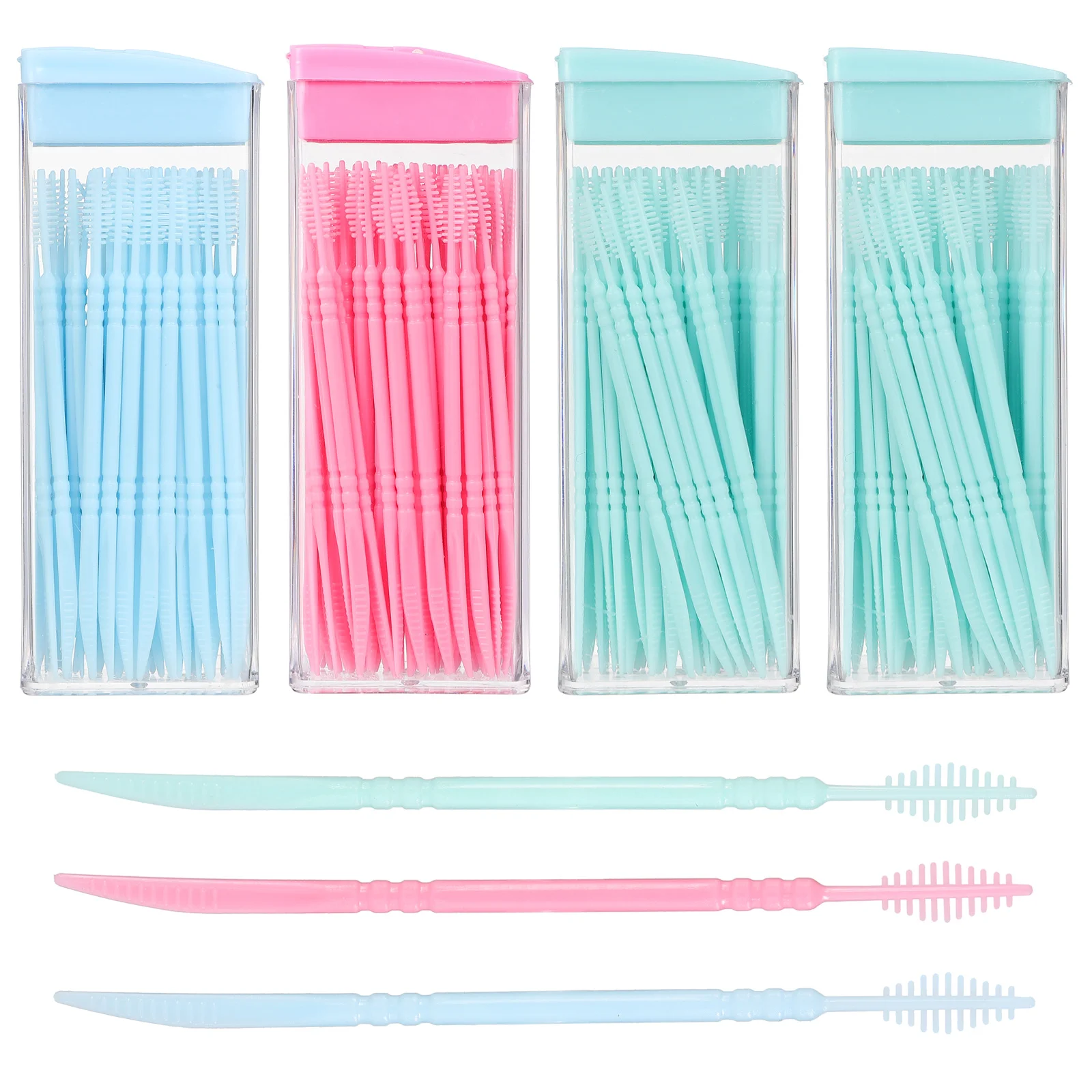 

200 Pcs Brush Picks Gum Toothpicks Interdental Daily Use Teeth Cleaning Tools Travel