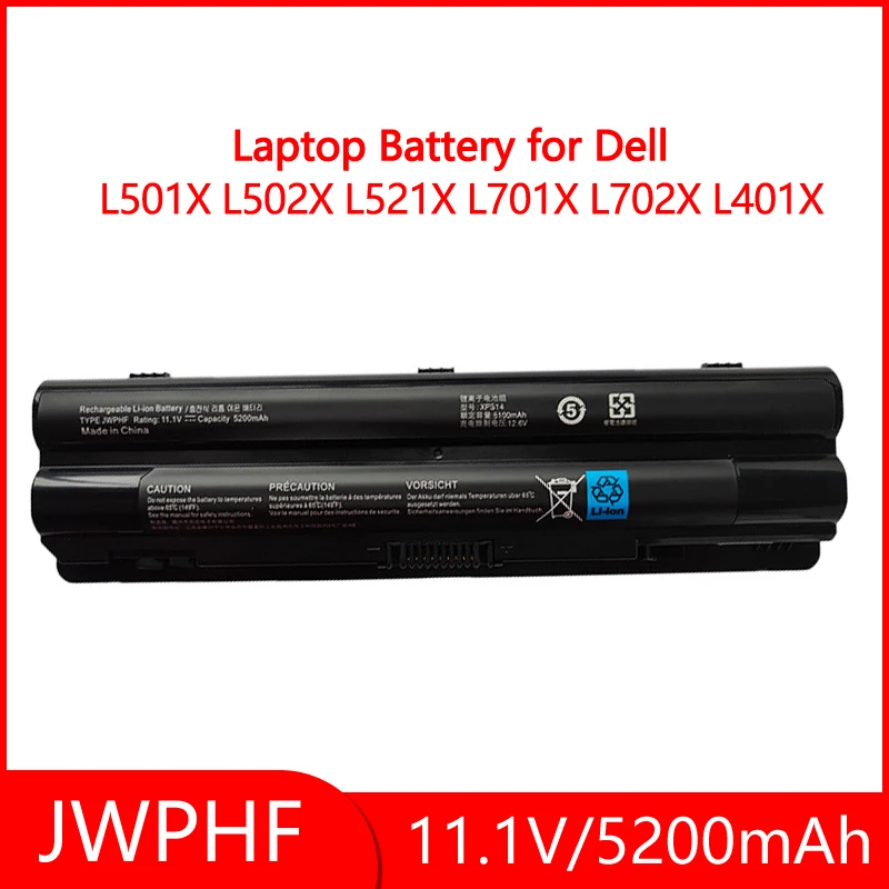 

Аккумулятор для ноутбука JWPHF R795X, 6 элементов, для DELL XPS 14 15 17 L501X L502X L521X L701X L702X L401X J70W7 WHXY3 THHK 312-1123