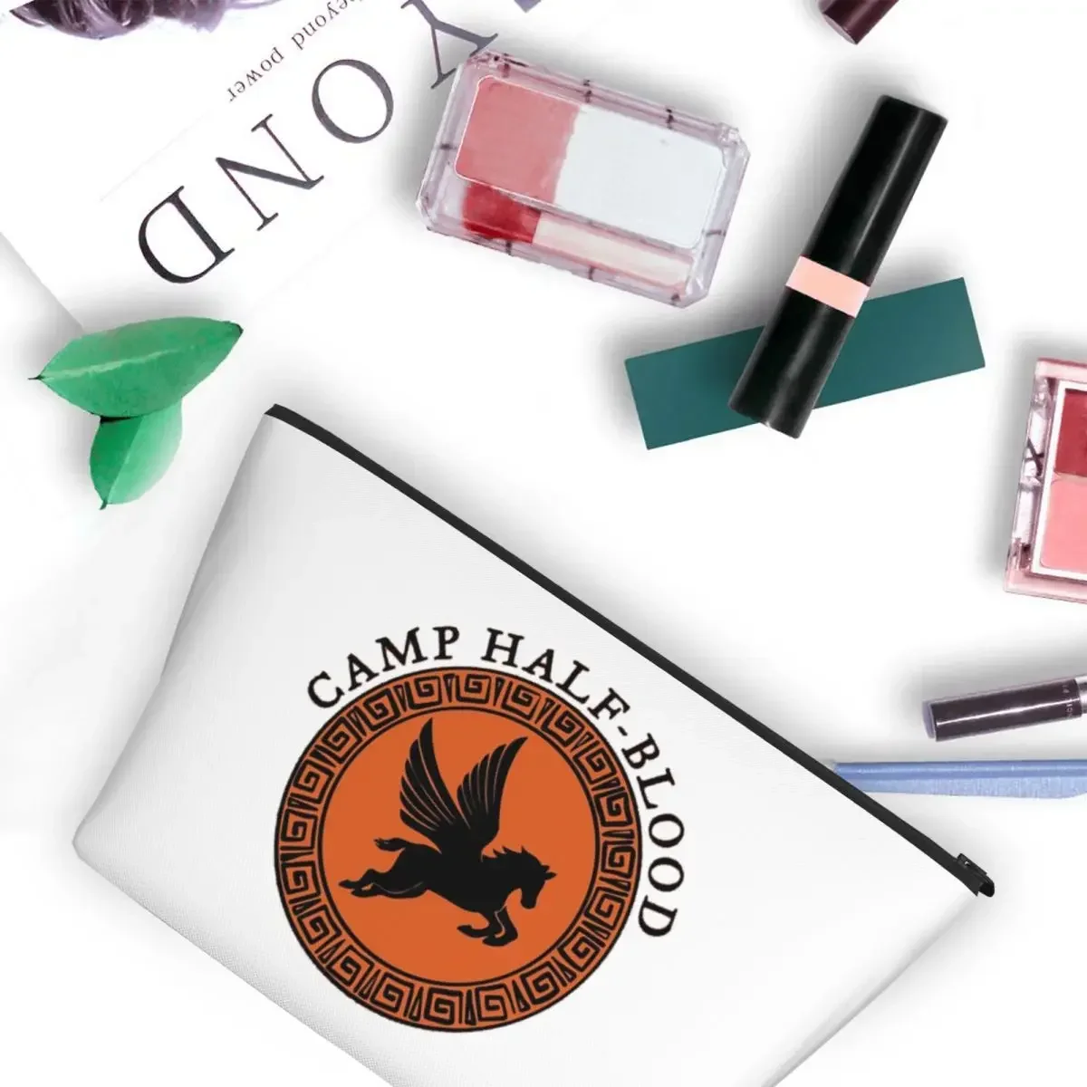 Camp Half Blood, Camp Half Blood Logo Active Women Cosmetic Bag Travel Makeup Organizer Pouch Toiletry Storage Dopp Kit Box