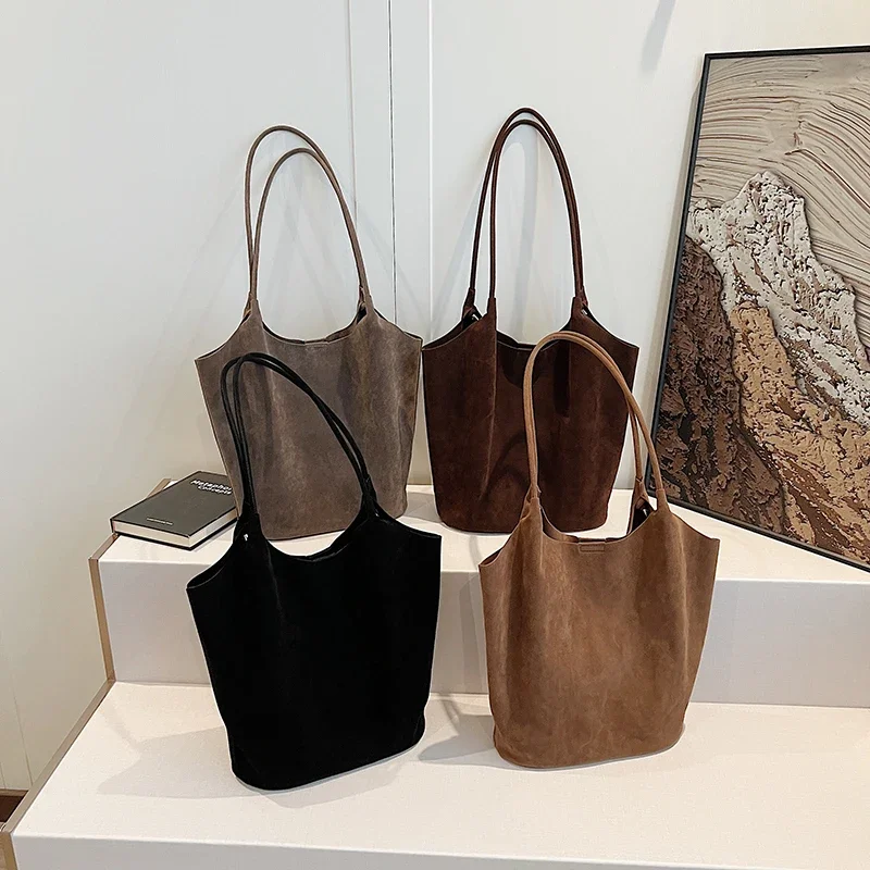 Bandoleras de piel sintética Retro LEFTSIDE para mujer, moda coreana Y2K de invierno, bolso de mano para mujer, bolsos grandes para mujer 2024